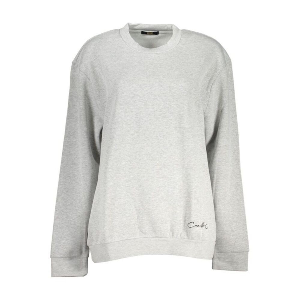 Cavalli Class Grigio Polyester Women Women's Sweatshirt